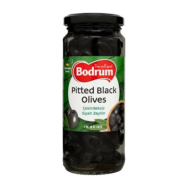 Bodrum Pitted Black Olives 12x340g