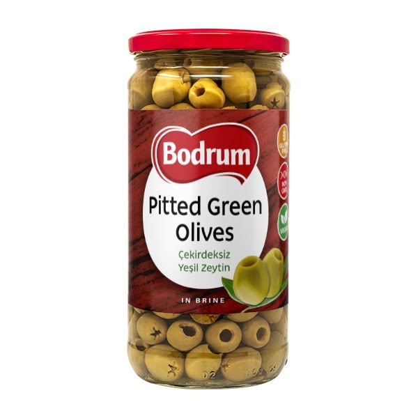 Bodrum Pitted Green Olives 6x720g