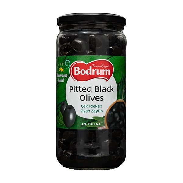 Bodrum Pitted Black Olives 6x720g