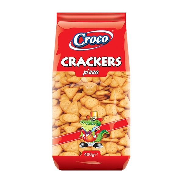 Croco Crackers Pizza Flavour 12x400g