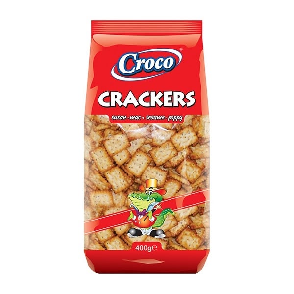 Croco Crackers with Sesame & Poppy Seeds 12x400g