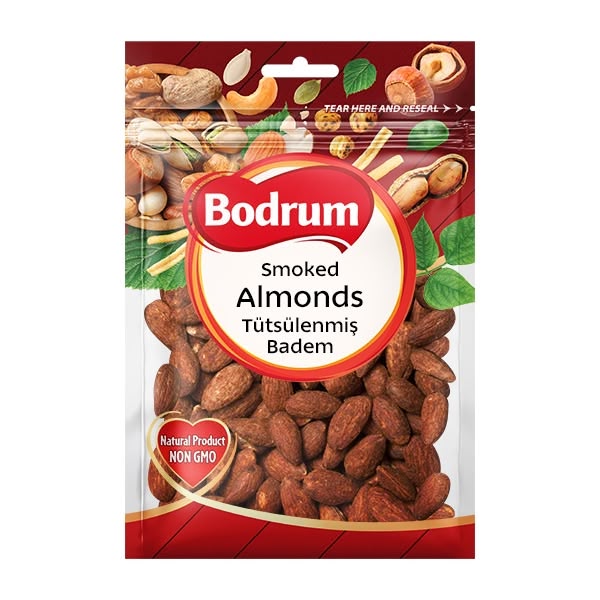 Bodrum Almonds Smoked 8x150g