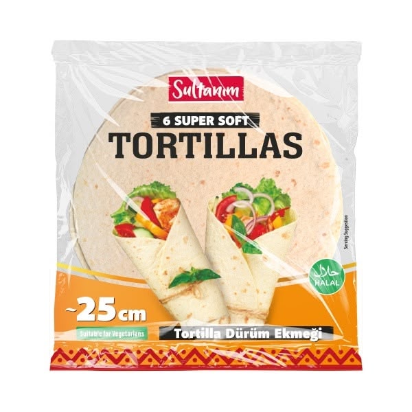 Sultanim Wheat Tortilla (6x25cm) 15x300g