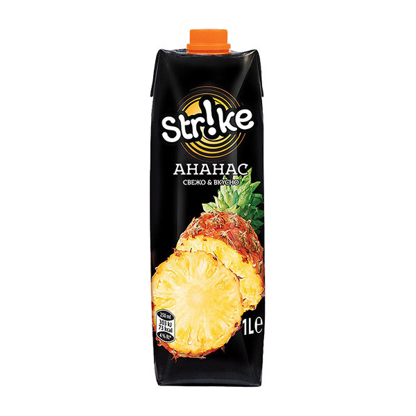Strike Fruit Drink Pineapple 12x1L