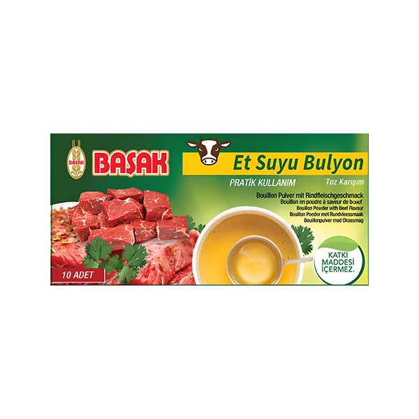 Basak Bouillon Powder / Beef Flavour  12x(10x10g)