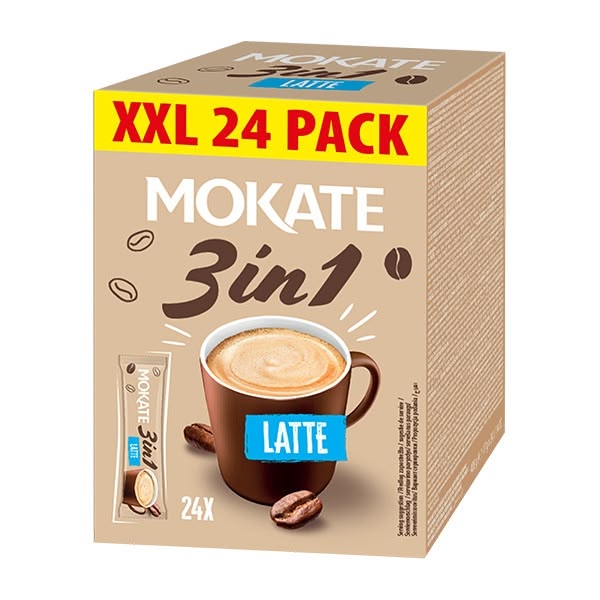 Mokate Coffee XXL 3in1 Latte 6x24x15g