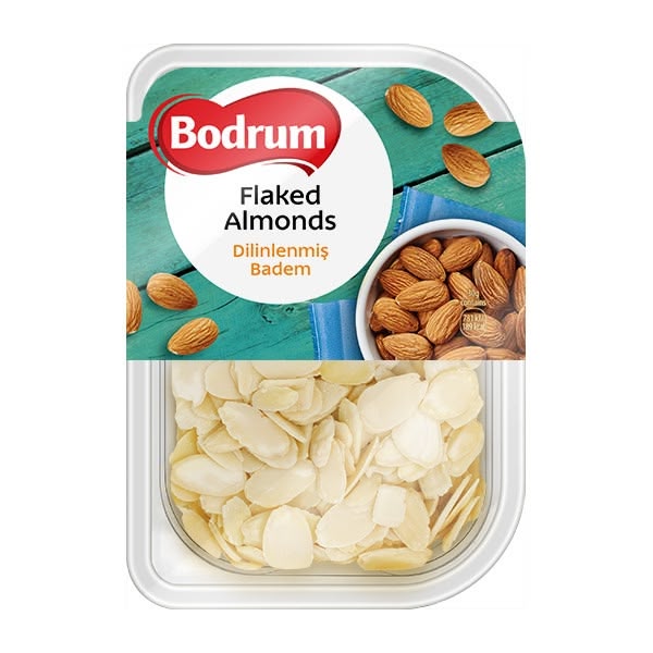 Bodrum Flaked Almonds (Tray) 6x150g