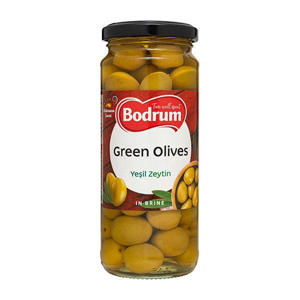 Bodrum Whole Green Olives 12x340g