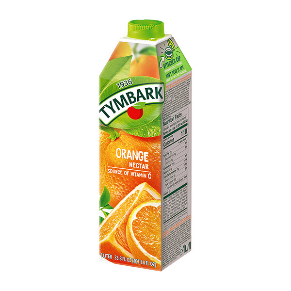 Tymbark 100% Orange Juice (Nectar) 12x1L