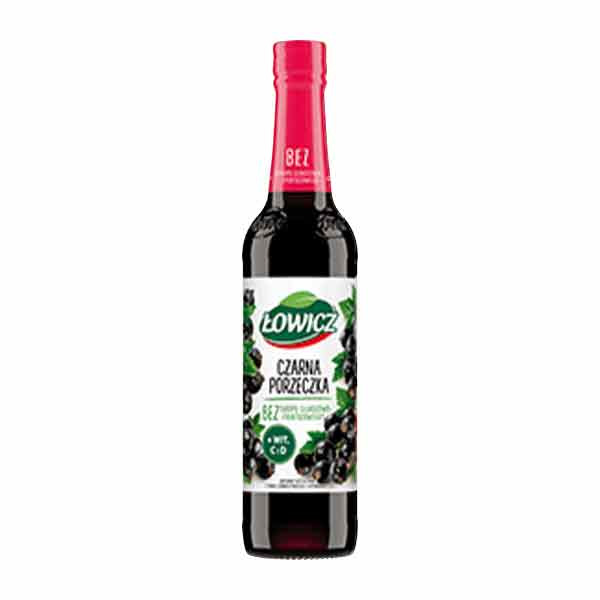 Lowicz Blackcurrant Syrup (Czarna Porzeczka) 6x400ml