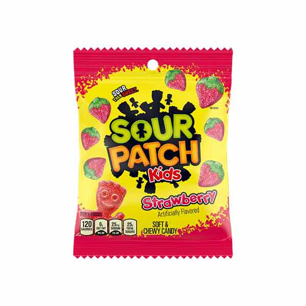 Sour Patch Peg Bags Strawberry 12x102g