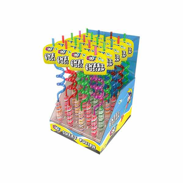 Mr.Hoot Sweet Fusion Straw Lollipop 20x30g