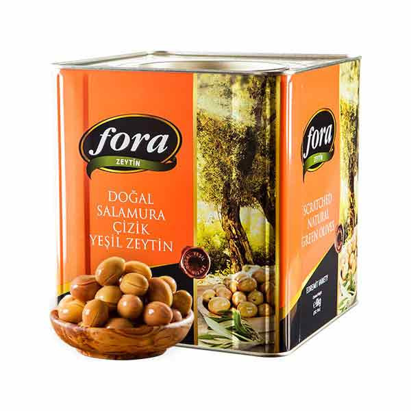 Fora Scratched Green Olives (181-230) 1x8kg