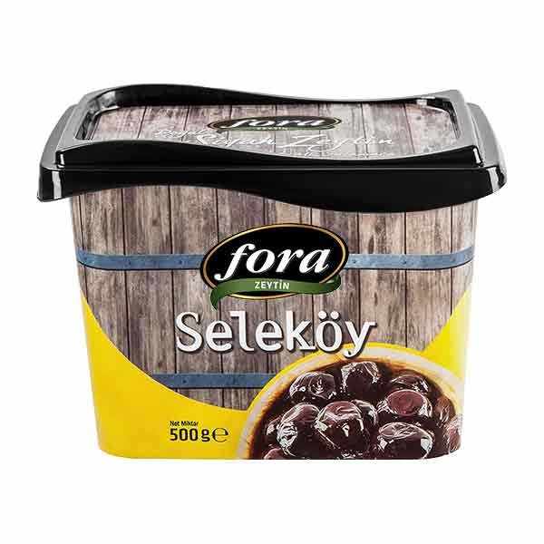 Fora Natural Black Olives Oil Cured in Vacuum 6x500g