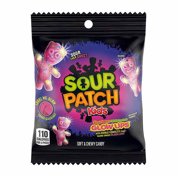 Sour Patch Peg Bags Glow Ups 12x87g