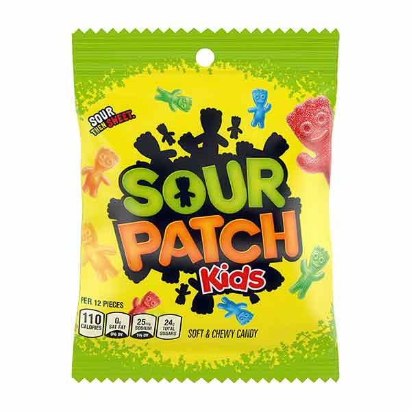Sour Patch Peg Bags Original Sour 12x102g